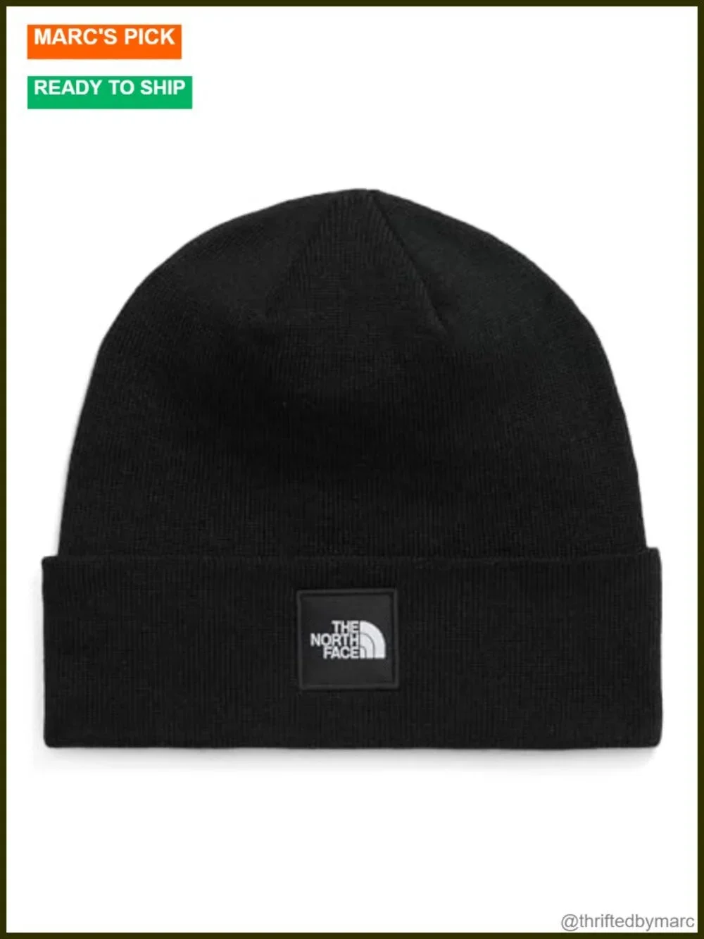 Deep Fit Cuffed Winter Beanie with Woven Logo Patch, Recycled Polyester